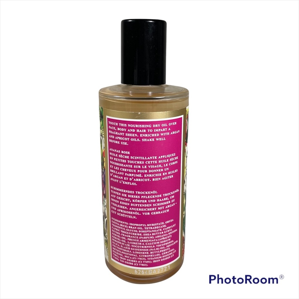 NWT Crabtree & Evelyn Rose Pineapple shimmering dry oil 3.4 oz - Picture 2 of 3